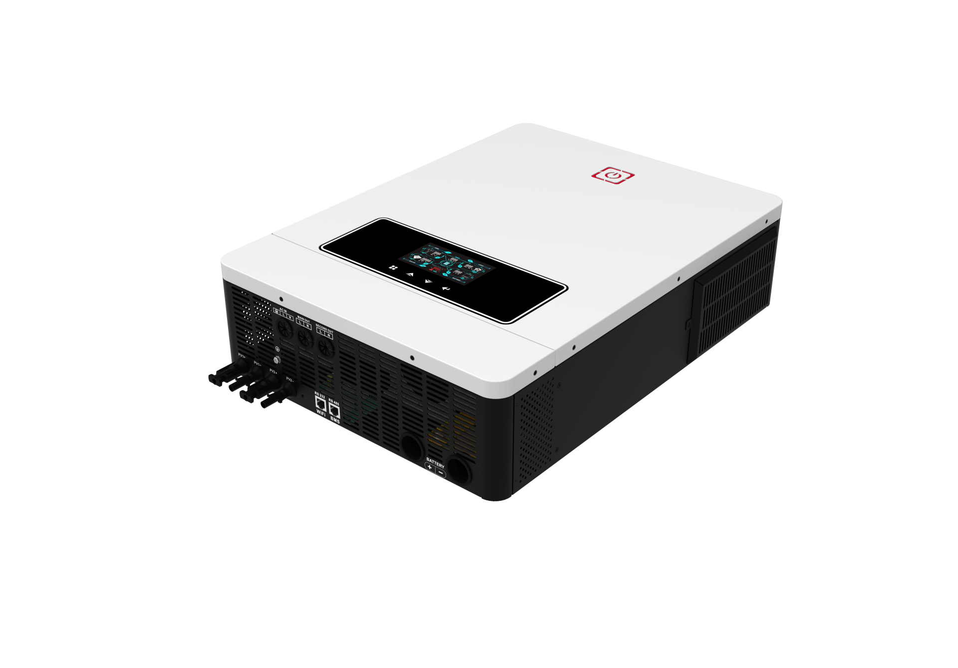 8.2KW 48V Hybrid Solar Inverter MPPT 500VDC 160A PV Input Pure Sine Wave Inverter with BMS
