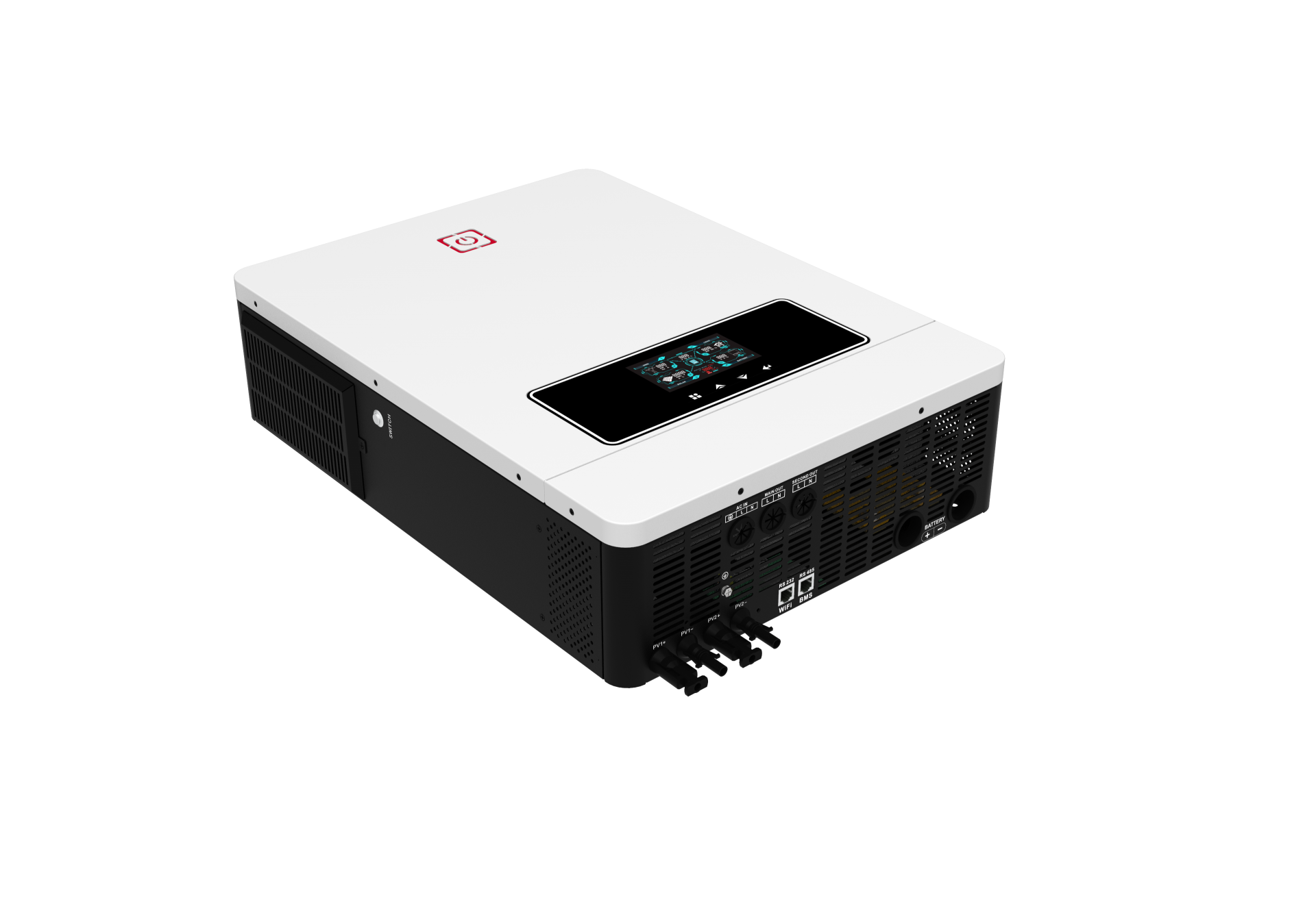 8.2KW 48V Hybrid Solar Inverter MPPT 500VDC 160A PV Input Pure Sine Wave Inverter with BMS