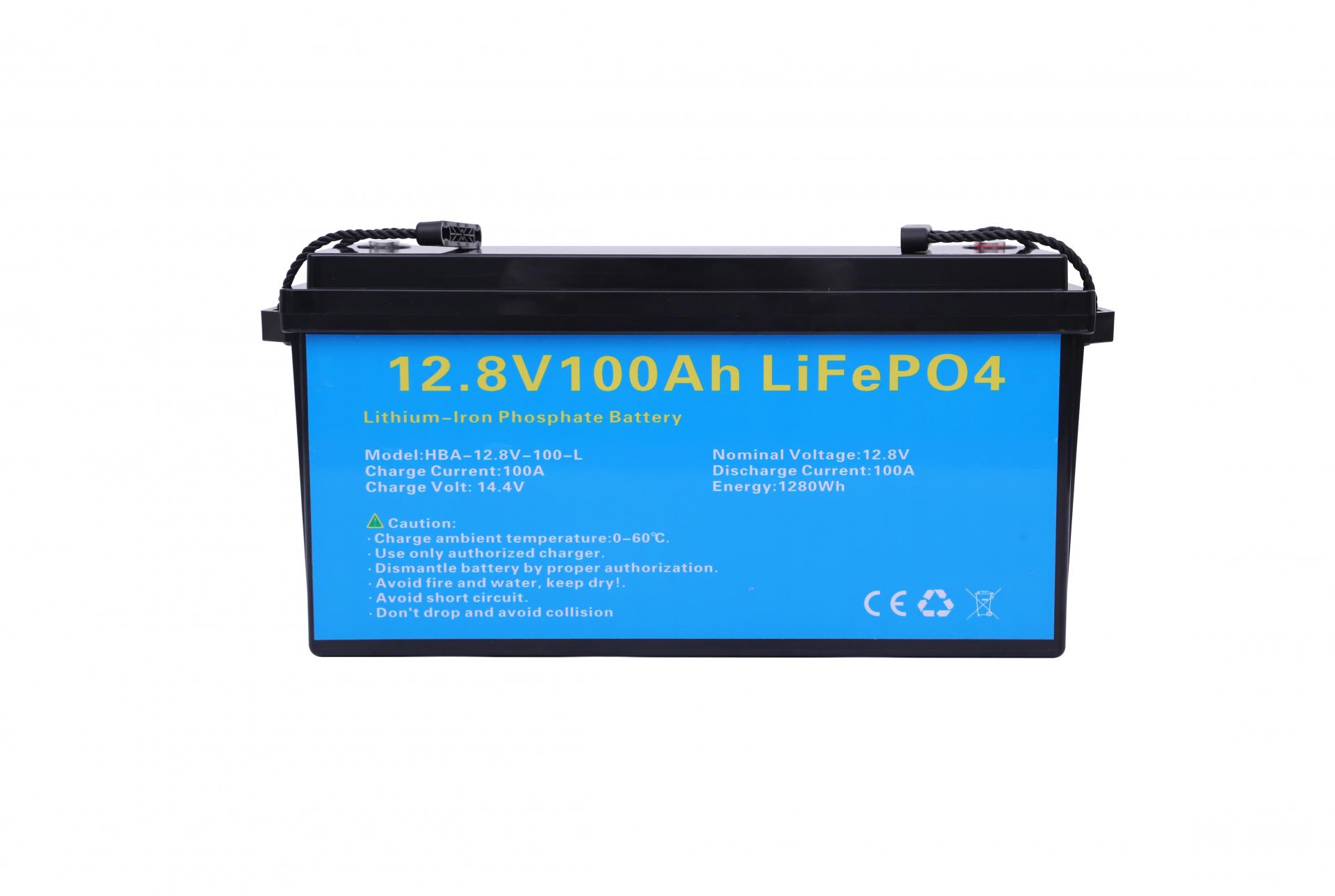 EU Stock Deep Cycle 12V 24V 50Ah 100Ah 200Ah LiFePO4 Lithium Ion Solar Energy Battery Storage Systems With BMS