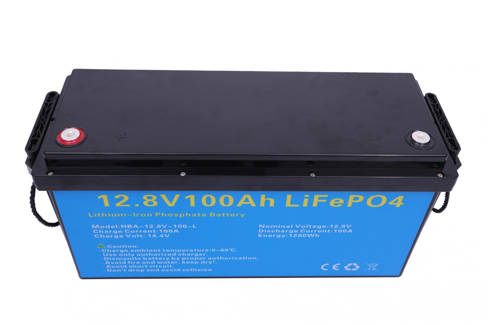 EU Stock Deep Cycle 12V 24V 50Ah 100Ah 200Ah LiFePO4 Lithium Ion Solar Energy Battery Storage Systems With BMS