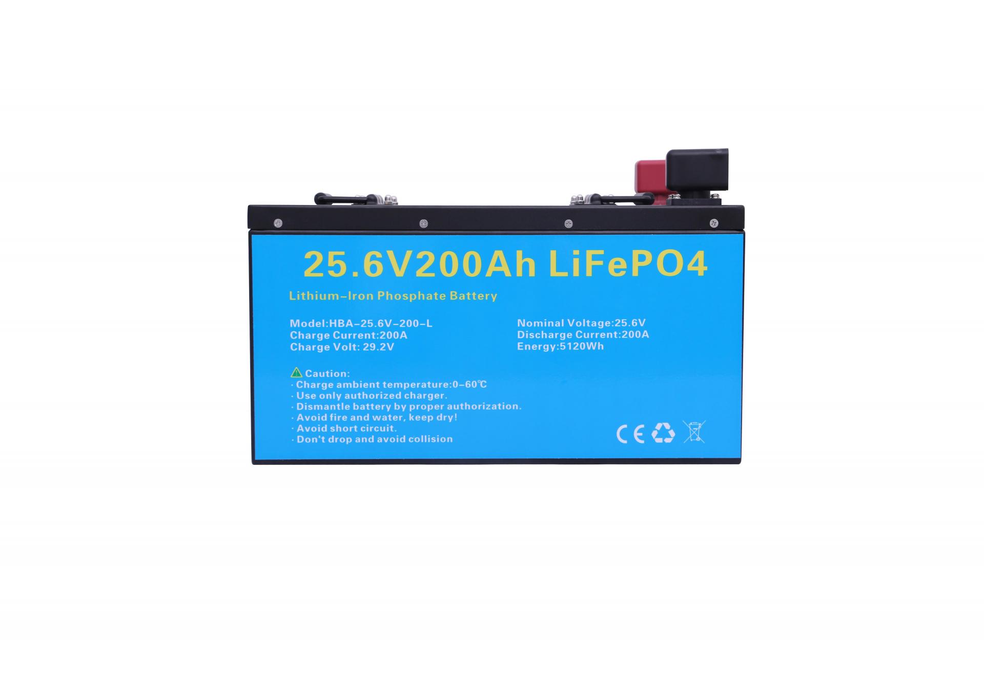 EU Stock 24V 200Ah LiFePO4 Lithium Ion Solar Energy Battery Storage System Deep Cycle with BMS