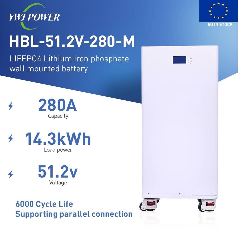 EVE Cell Grade A  Eu Stock Lithium Battery 51.2V 48V 200Ah 5Kwh 10Kwh Lifepo4 Power Wall Mounted Household Solar Power Systems